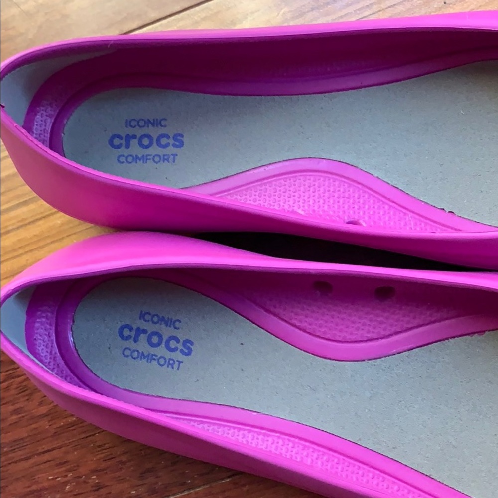 CROCS iconic comfort ballet flats NWOT - Picture 3 of 4